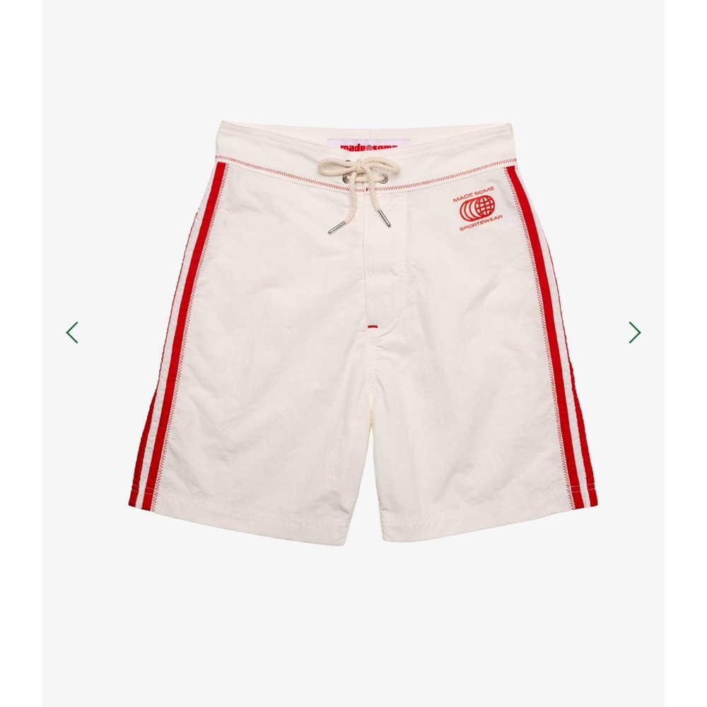 White Shorts with Red Stripes NWOT